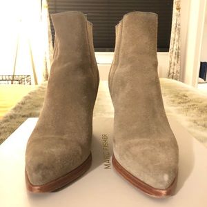 Marc Fisher Alva Bootie - Taupe Suede size 5